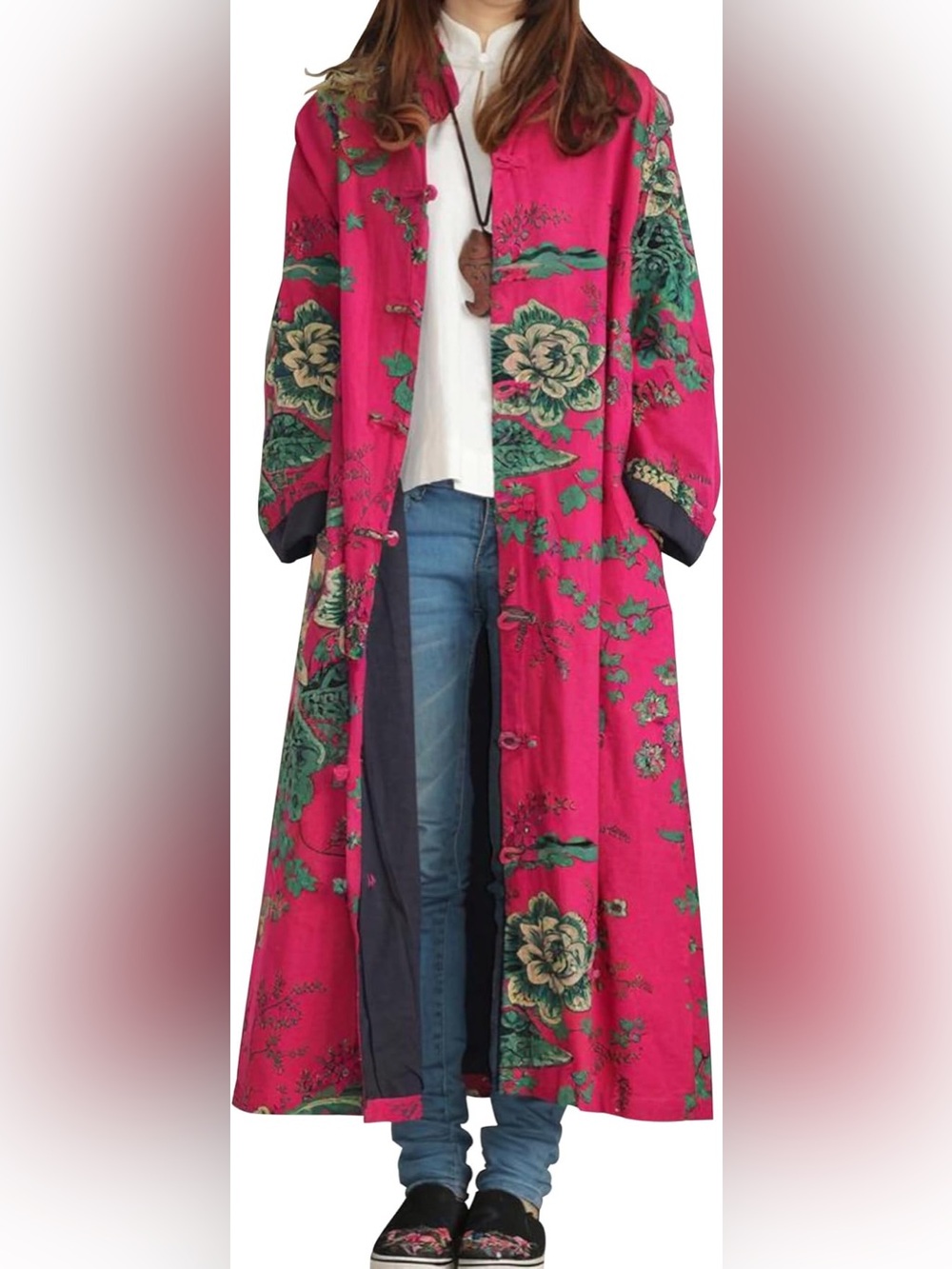 Luan Zai Long Cotton Duster Jacket